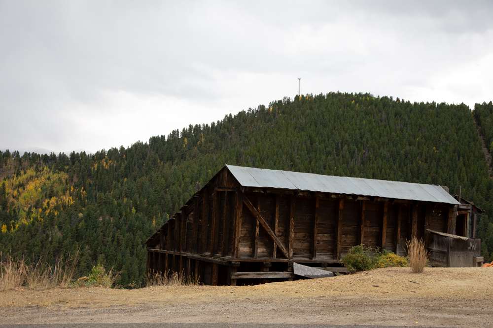 Mining building in colorado