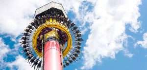 Droptower ride at Kings Island amusement park