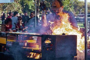 Food Festival showing food cooking in las vegas