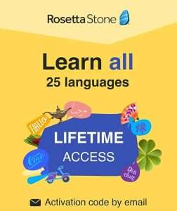 Rosetta Stone Learn all 25 languages lessons